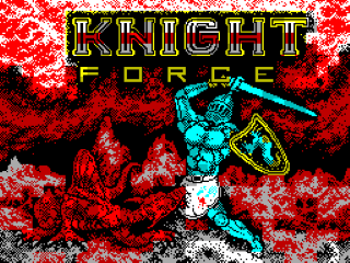 Knight Force title screen for ZX Spectrum
